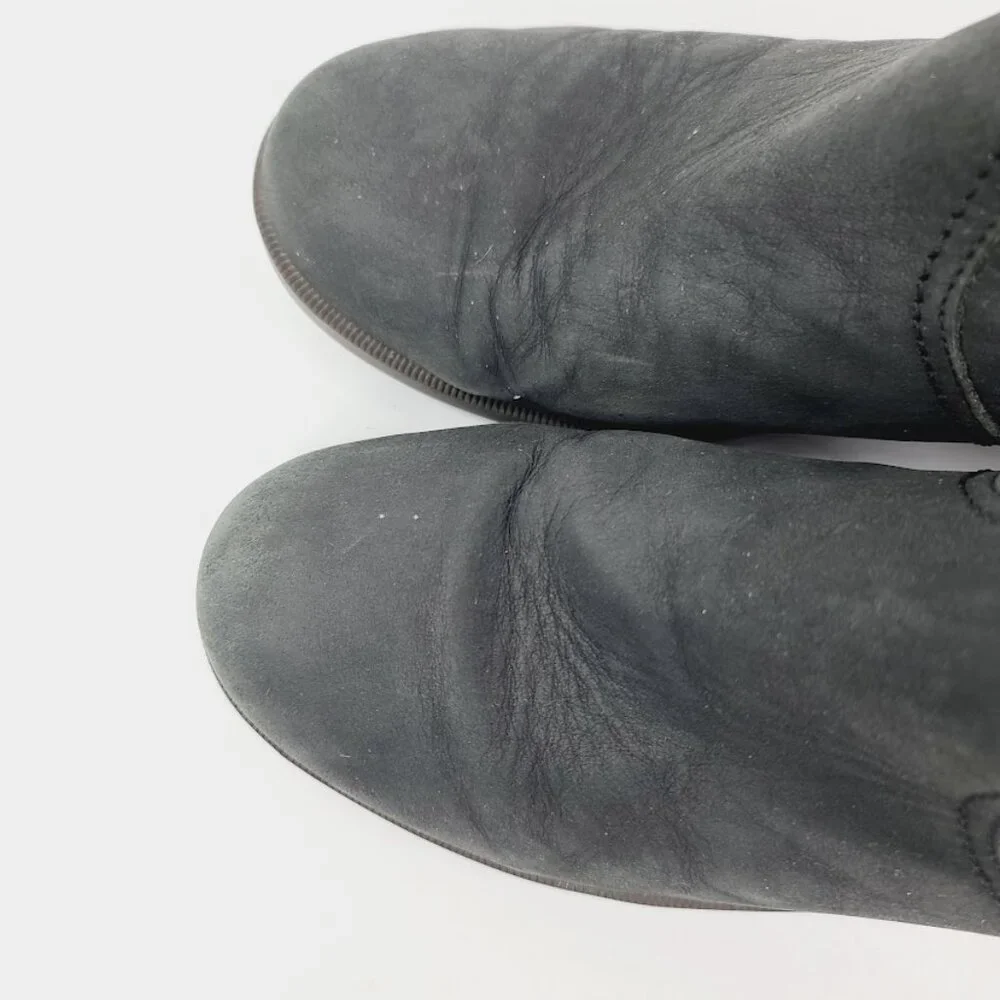 Teva Women's Black Foxy 1008317 Leather Block‎ Heel Ankle Bootie Size 10